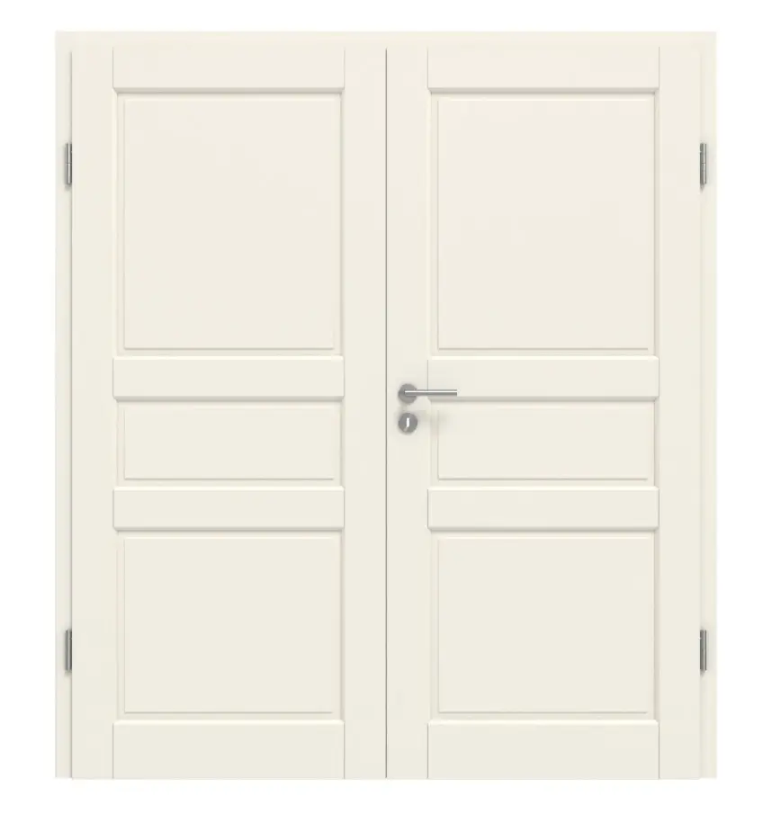 KILSGAARD drzwi dwuskrzydłowe Typ 18-03 biały lakier RAL 9010 z ościeżnicą