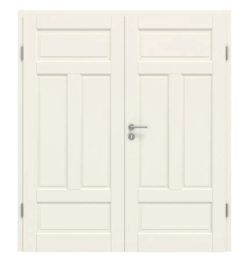 KILSGAARD drzwi dwuskrzydłowe Typ 18-04 N biały lakier RAL 9010 z ościeżnicą