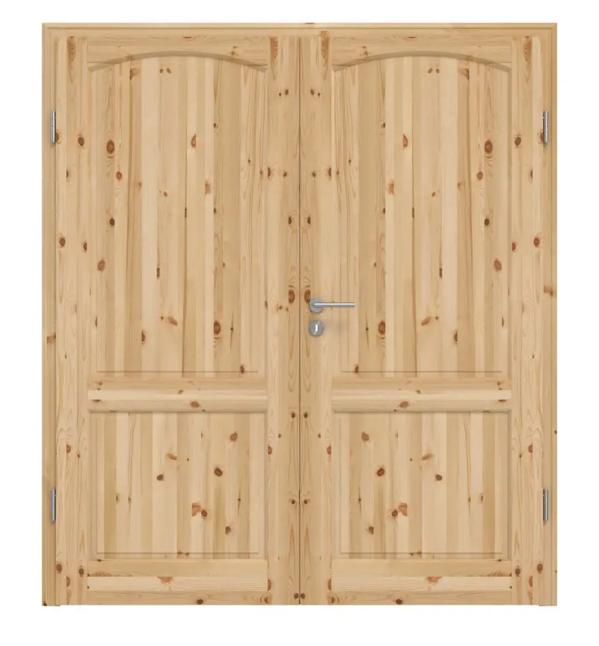 KILSGAARD Drzwi podwójne Typ 02-02-B z sosny litej z ościeżnicą