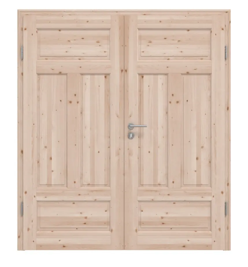 KILSGAARD drzwi dwuskrzydłowe Typ 02-04 N Świerk drewno lite z ościeżnicą