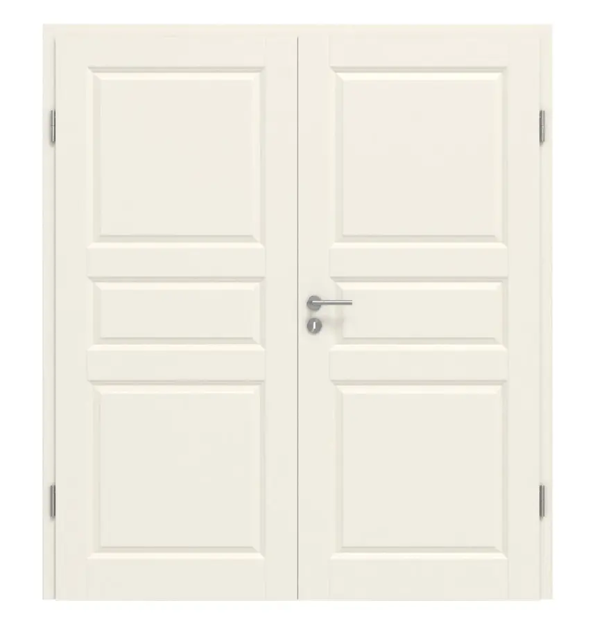 KILSGAARD drzwi dwuskrzydłowe Typ 20-03 biały lakier z ościeżnicą
