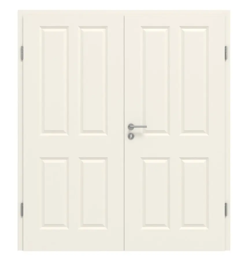 KILSGAARD drzwi podwójne Typ 20-04 białe lakierowane z ościeżnicą