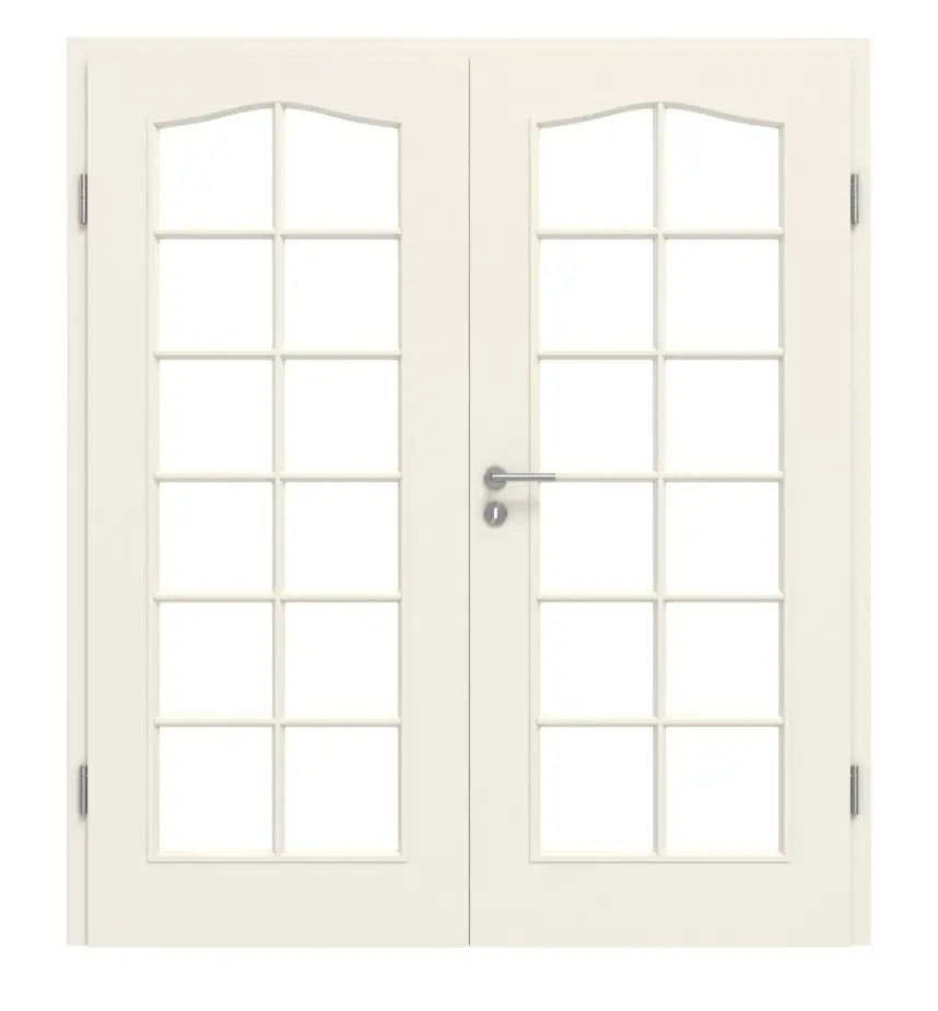 Widok frontowy typu 20-SP 12-B biały lakier drzwi dwuskrzydłowe z ościeżnicą - Kilsgaard