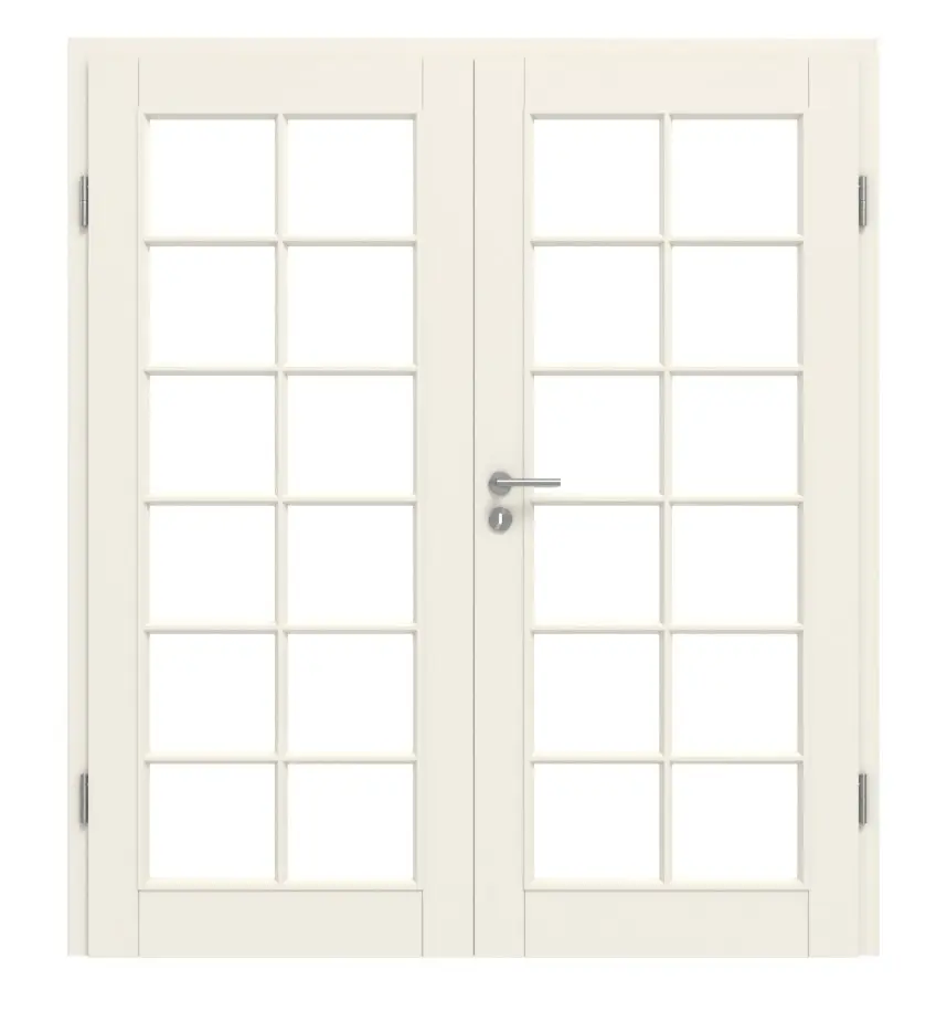 Widok frontowy typu 20-SP 12 biały lakier drzwi dwuskrzydłowe z ościeżnicą - Kilsgaard