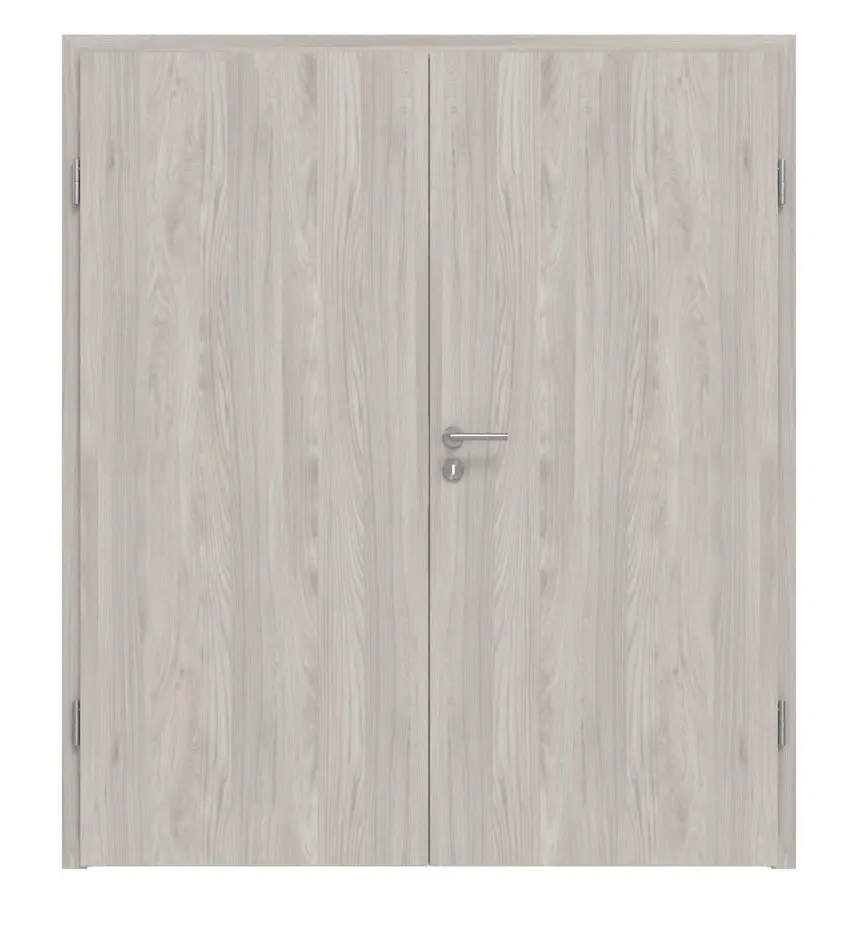 Widok frontowy typu 43-00 dąb Sepia Lamikor, drzwi dwuskrzydłowe z ościeżnicą - Kilsgaard