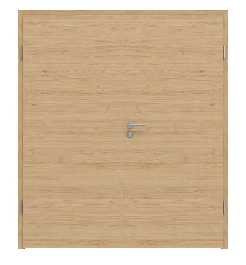 KILSGAARD drzwi dwuskrzydłowe Typ 44-00 dąb europejski sękaty Trend lakierowane, fornirowane drewnem naturalnym z ościeżnicą