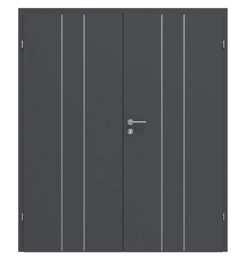 CLASSEN drzwi 2-skrzydłowe Natura HK Venom Alu M4 grafit RAL 7024 CPL z ościeżnicą