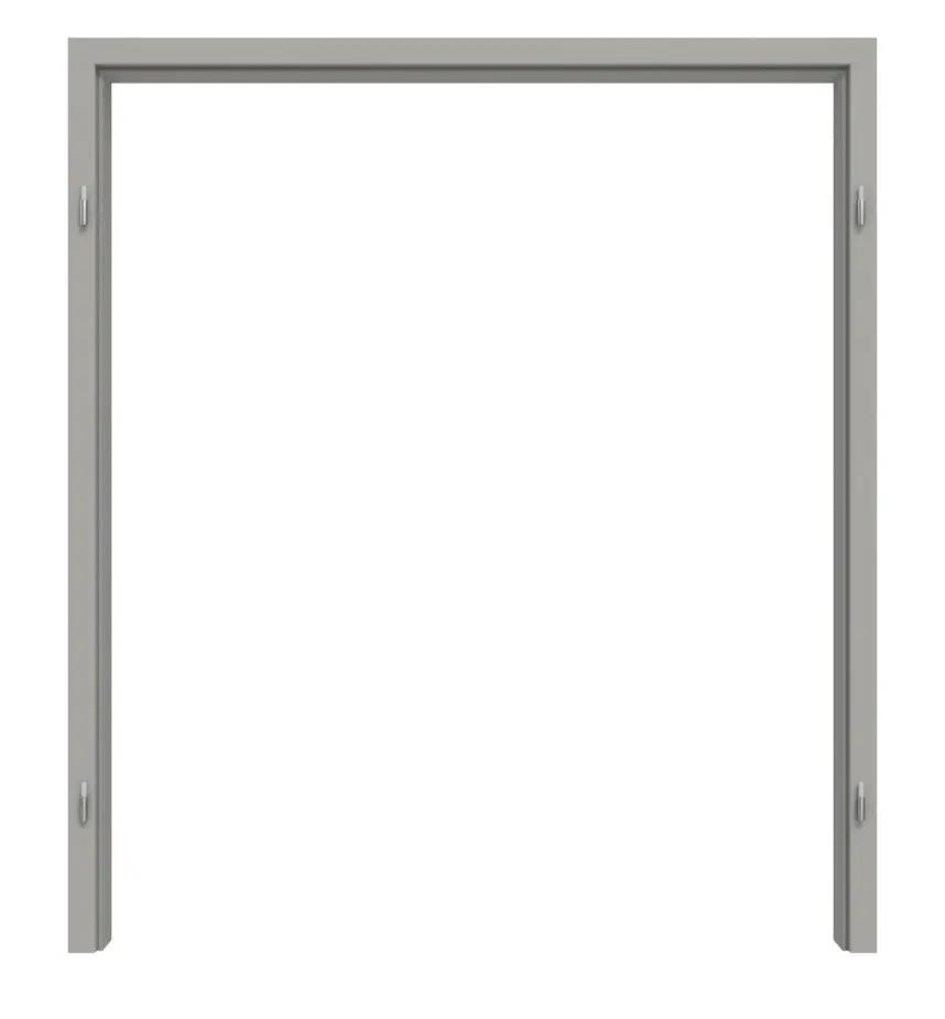 HÖRMANN ościeżnica do drzwi całoszklanych dwuskrzydłowych szary jasny RAL 7035 lakier matowy z zaokrągloną krawędzią