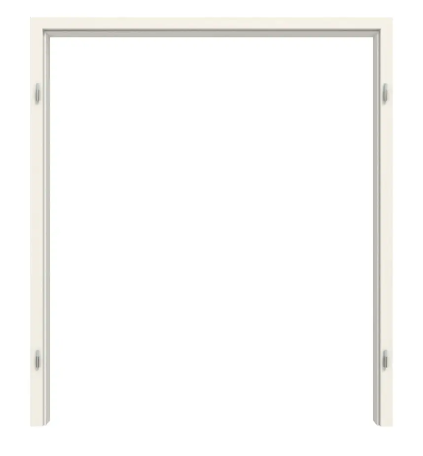 HÖRMANN ościeżnica do całoszklanych drzwi dwuskrzydłowych biały RAL 9010 biały lakier z zaokrągloną krawędzią