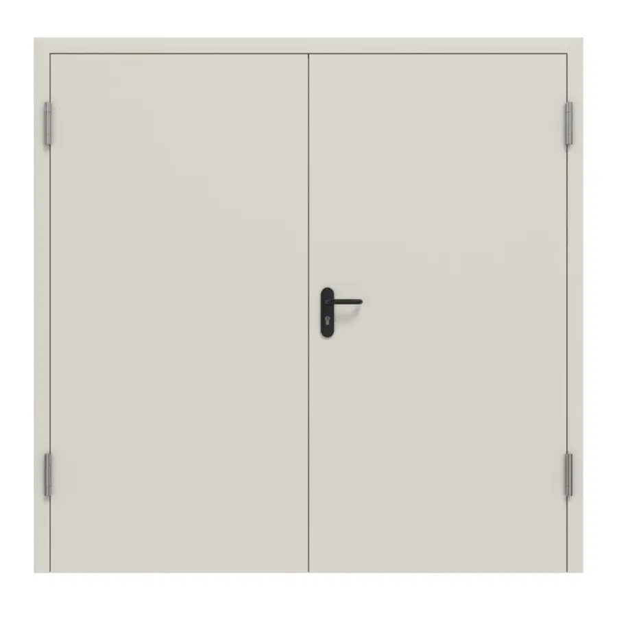 HÖRMANN Zestaw drzwi wewnętrznych 2-skrzydłowe Drzwi wielofunkcyjne stalowe STS / STU MZ-2 wraz z ościeżnicą narożną