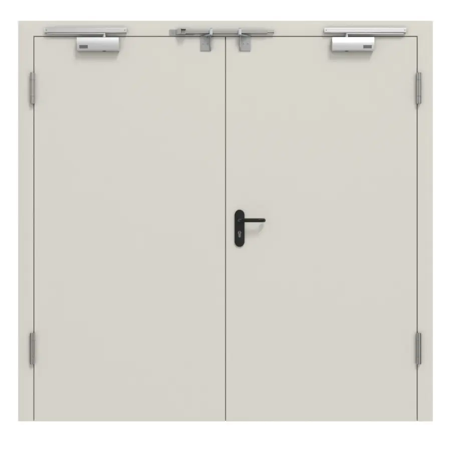 HÖRMANN Zestaw drzwi wewnętrznych 2-skrzydłowe Stal z funkcją przeciwpożarową STS / STU T30-2 wraz z ramą osłonową