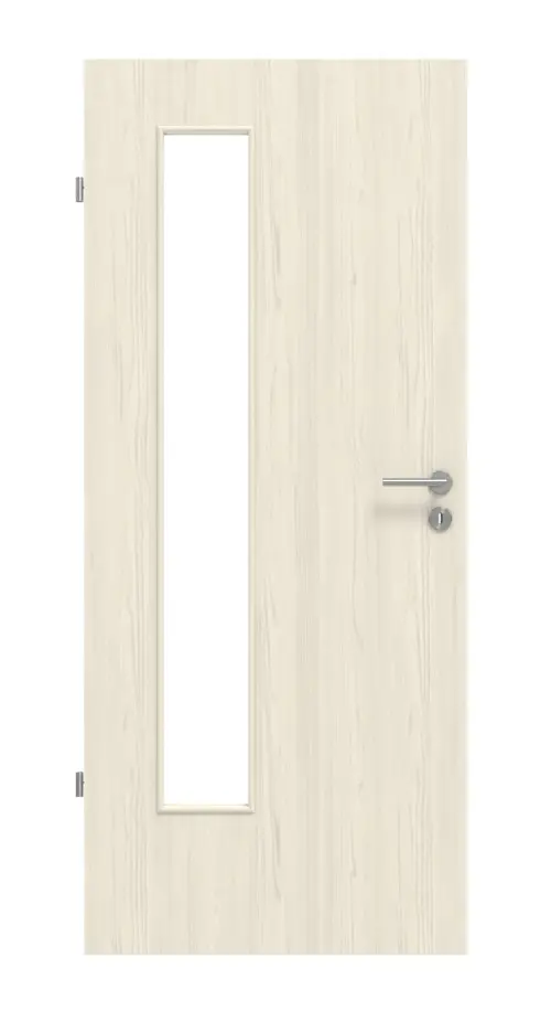 Widok frontowy modrzew lazura LA 24 po stronie zawiasów Basic Durat drzwi wewnętrzne - Huga