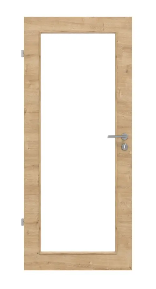 Widok frontowy dębu sękatego wzdłuż LA 27 Basic Durat drzwi wewnętrzne - Huga