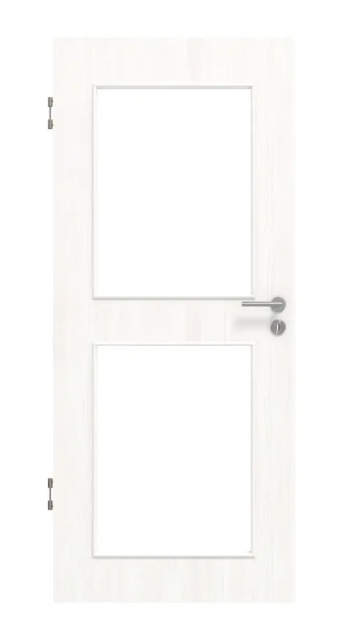 Widok frontowy biel pino LA 12 Basic Durat drzwi wewnętrzne - Huga