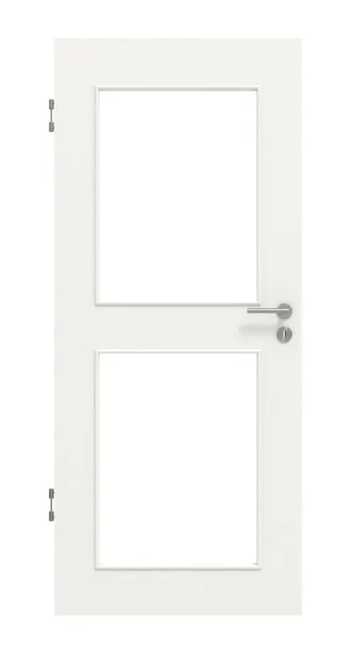 Widok frontowy biały RAL 9016 LA 12 Basic Durat drzwi wewnętrzne - Huga