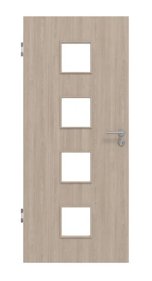 Widok frontowy – dąb szary LA 14 Basic Durat drzwi wewnętrzne – Huga