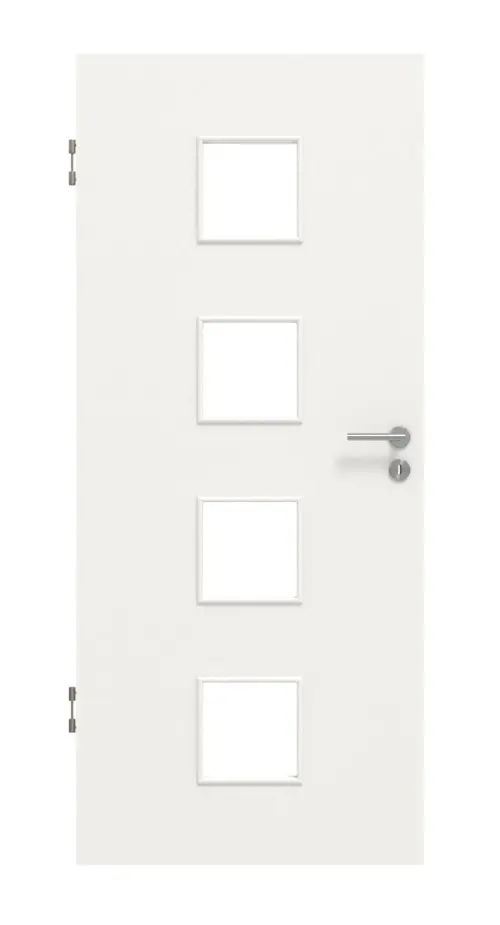 Widok frontowy biały RAL 9016 LA 14 Basic Durat drzwi wewnętrzne - Huga
