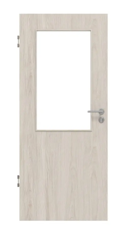 Widok frontowy drzwi wewnętrznych dąb lazurowany LA 7 Basic Durat - Huga