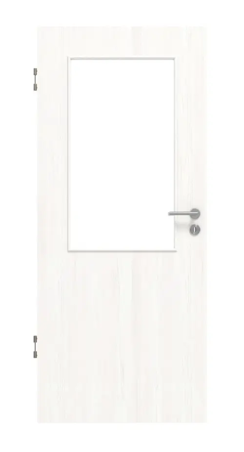 Widok frontowy: biel pino LA 7 Basic Durat drzwi wewnętrzne - Huga
