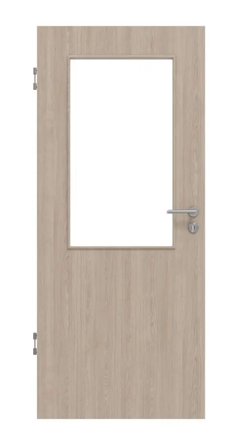 Widok frontowy dąb szary LA 7 Basic Durat drzwi wewnętrzne - Huga