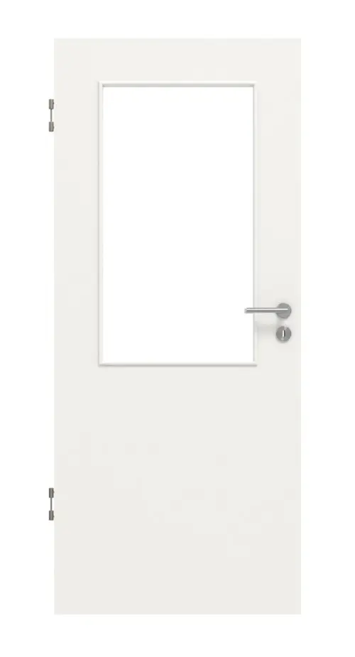 Widok frontowy - biały RAL 9016 LA 7 Basic Durat drzwi wewnętrzne - Huga