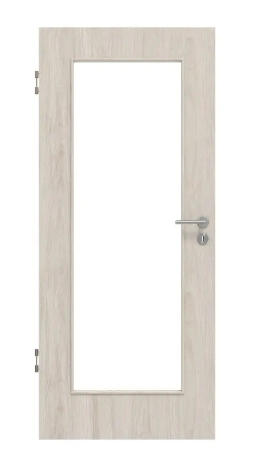 Widok frontowy drzwi wewnętrzne dąb lazura LA 8 Basic Durat - Huga