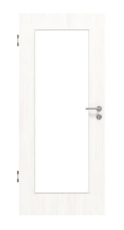Widok frontowy drzwi wewnętrznych biel pino LA 8 Basic Durat - Huga