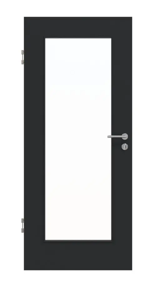 Widok frontowy antracyt RAL 7016 LA 8 lakier matowy Basic drzwi wewnętrzne - Huga