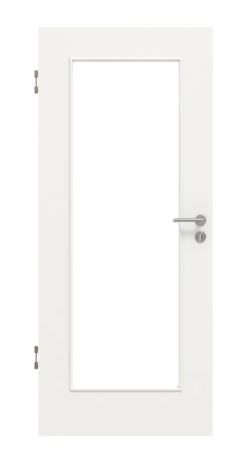 Widok frontowy biały RAL 9016 LA 8 Basic Durat drzwi wewnętrzne - Huga