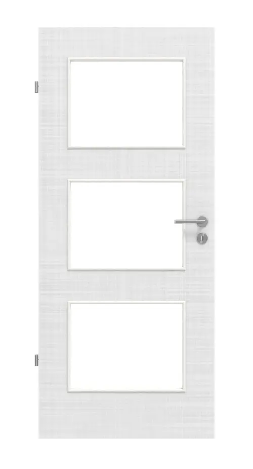 Widok frontowy - biel bawełniana LA 11 Basic drzwi wewnętrzne - Huga