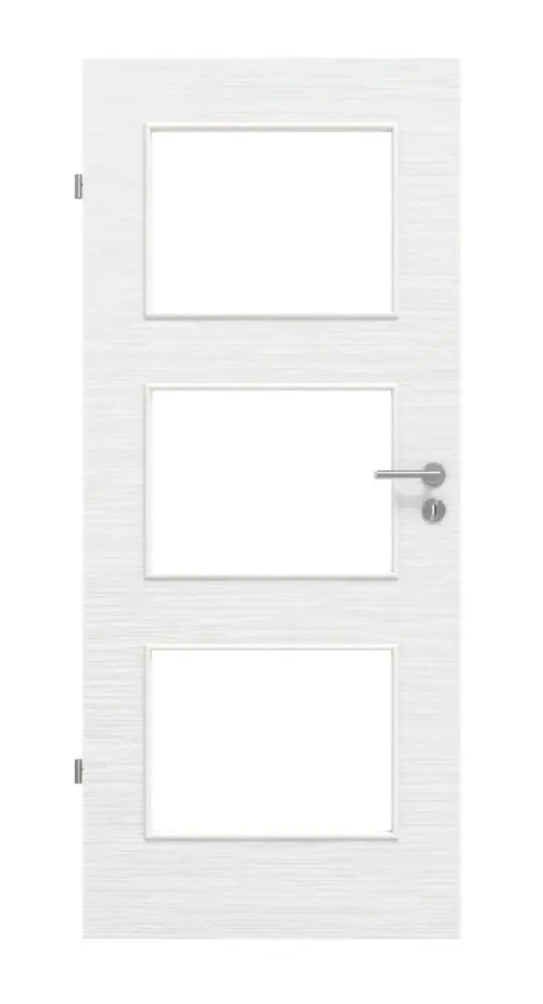 Widok frontowy: biel strukturyzowana LA 11 Basic drzwi wewnętrzne - Huga