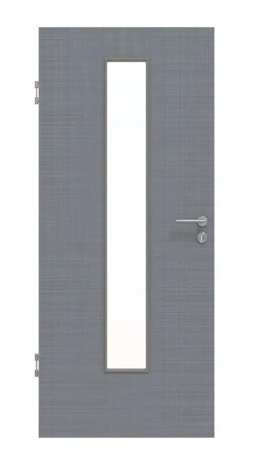 Widok frontowy Cotton like Hygge szary LA 24 na środku Basic drzwi wewnętrzne - Huga