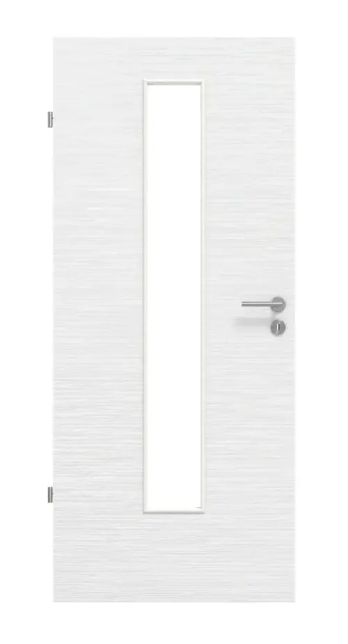 Widok frontowy - biel strukturyzowana LA 24 Basic drzwi wewnętrzne - Huga