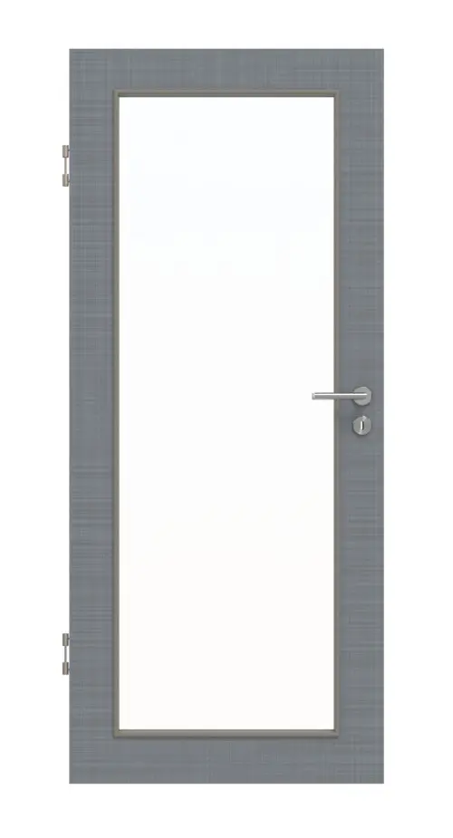 Widok frontowy drzwi wewnętrznych Cotton like Hygge szary LA 27 Basic - Huga