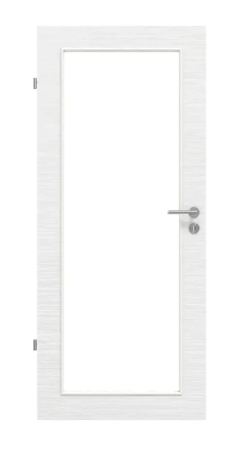 Widok frontowy - biel strukturyzowana LA 27 Basic drzwi wewnętrzne - Huga