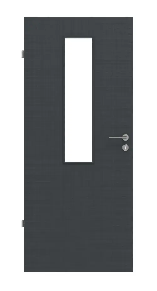 Widok frontowy Cotton like antracyt LA 4 Basic drzwi wewnętrzne - Huga