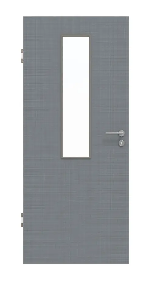 Widok frontowy Cotton like Hygge szary 4 LA na środku Basic drzwi wewnętrzne - Huga