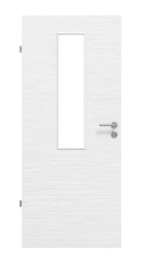Widok frontowy – biel strukturyzowana LA 4 Basic drzwi wewnętrzne – Huga