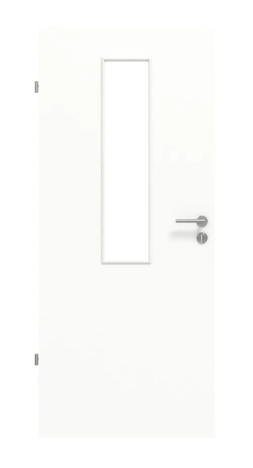 Widok frontowy: biel ultramatowa LA 4 Basic drzwi wewnętrzne - Huga