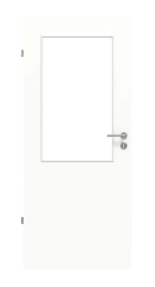 Widok frontowy biel ultramatowa LA 7 Basic drzwi wewnętrzne - Huga