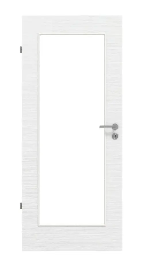 Widok frontowy - biel strukturyzowana LA 8 Basic drzwi wewnętrzne - Huga