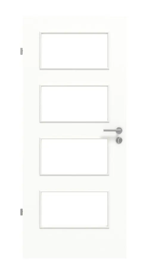 Widok frontowy – biel ultramatowa LA 9 Basic drzwi wewnętrzne – Huga