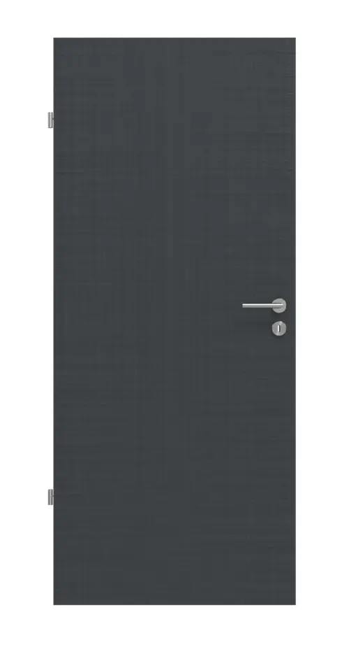 Widok frontowy drzwi wewnętrznych Cotton like antracyt Basic - Huga