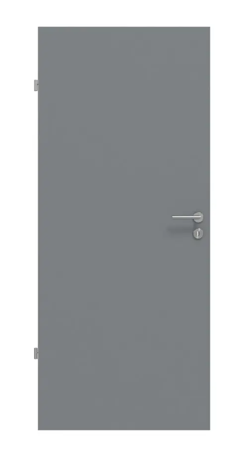 Widok frontowy drzwi wewnętrznych Basic Hygge ultramatowy szary - Huga