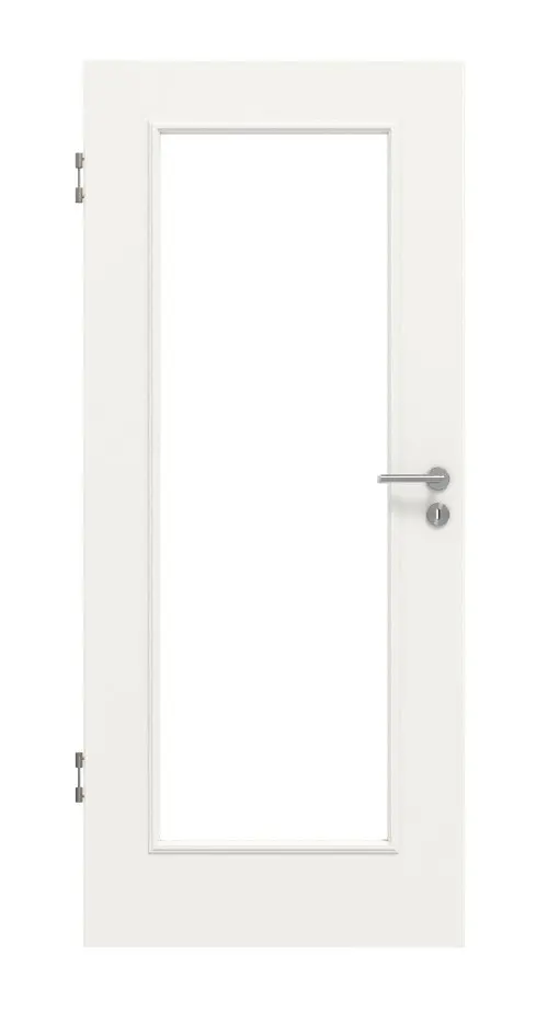 Widok frontowy: styl wiejski 1 LA klasyczny Durat biały beskidzki RAL 9016 drzwi wewnętrzne - Huga