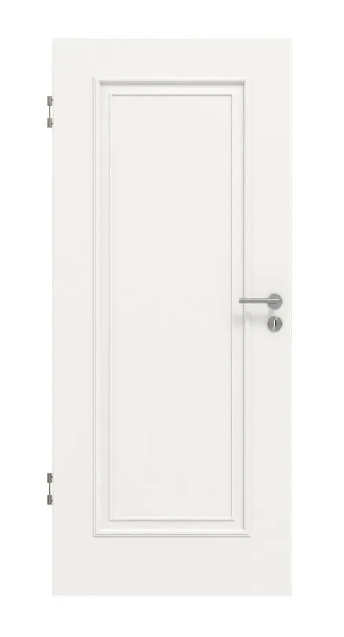 Widok frontowy - styl wiejski 1 klasyczny Durat biały beskidzki RAL 9016 drzwi wewnętrzne - Huga