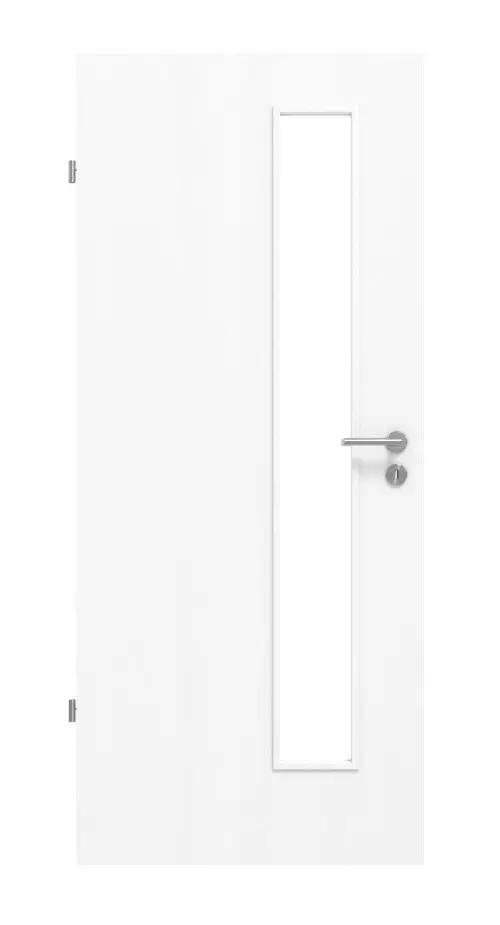 Widok frontowy jesion biały ES 242 Typ LA-1D od strony zamka PortaLit drzwi pokojowe - Westag & Getalit