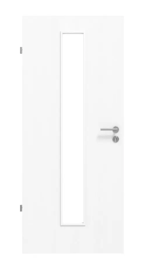 Widok frontowy drzwi pokojowych PortaLit jesion biały ES 242 LA-1 na środku - Westag & Getalit