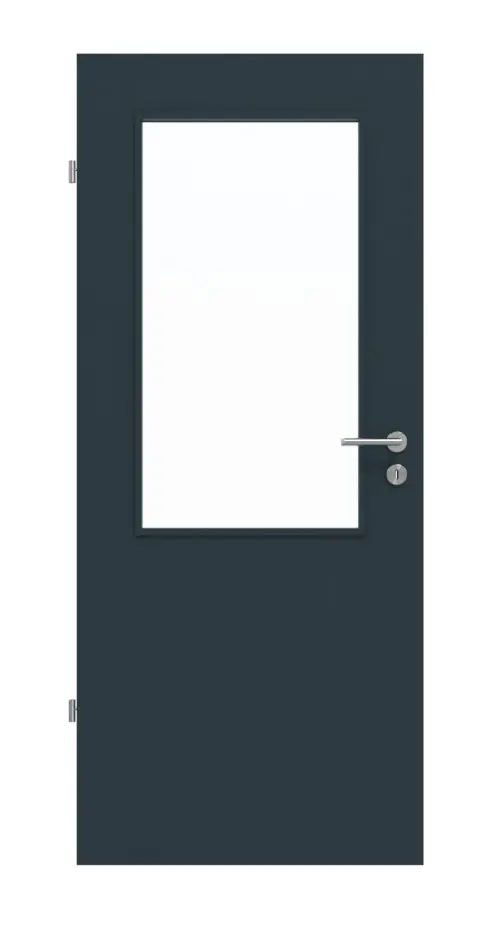 Drzwi wewnętrzne WESTAG szary tytan A 416 PortaLit CPL z przeszkleniem LA-100