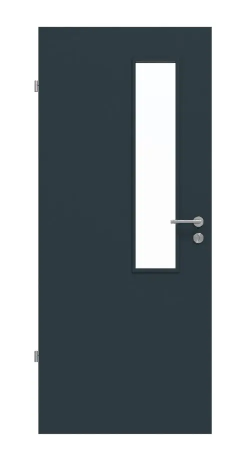 Drzwi wewnętrzne WESTAG szary tytan A 416 PortaLit CPL z przeszkleniem LA-18-21.5